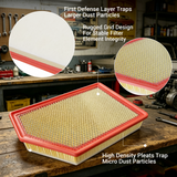 Trucktok 2020-2025 Silverado Sierra 6.6L Duramax Air Filter Replaces A3248C TruckTok