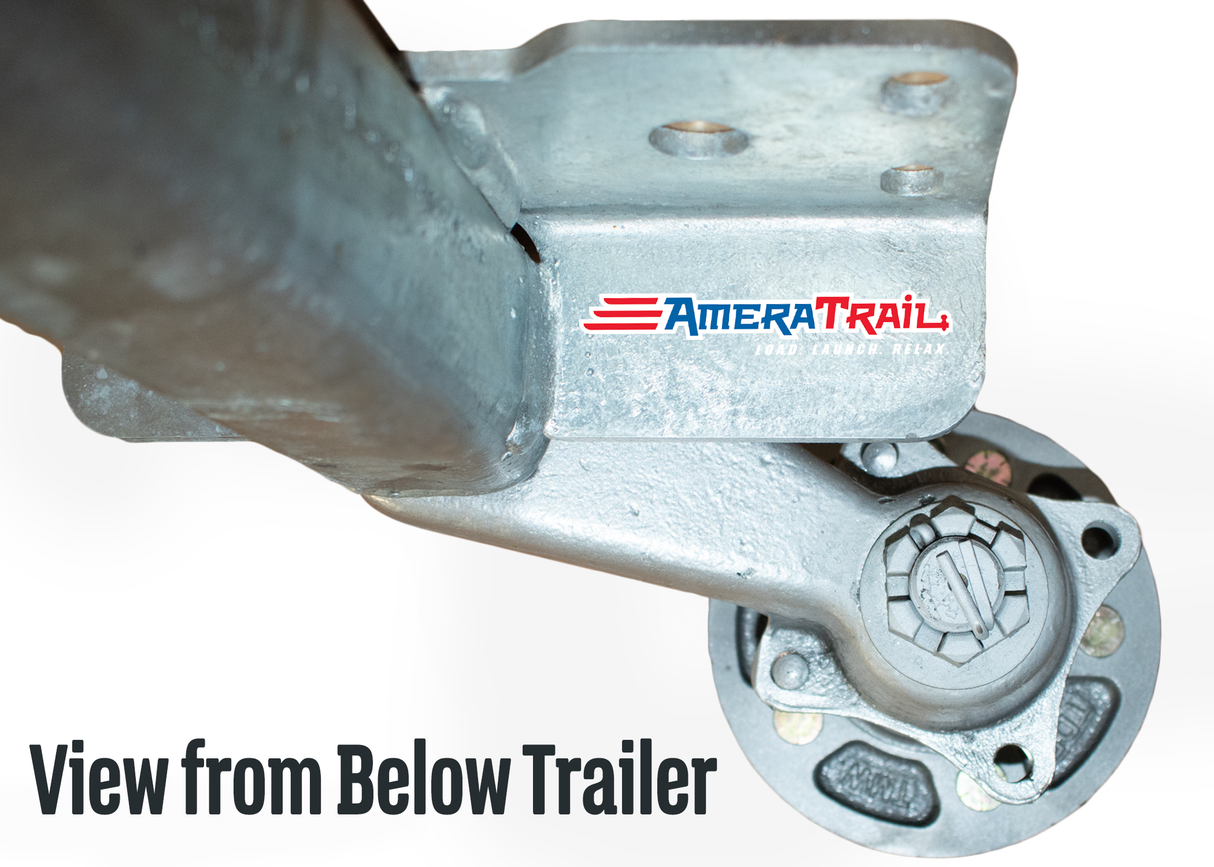 3500 - 3750 lb Torsion Axle w/ Vortex Hubs, V Bend, Available in Multiple Sizes, without brakes.