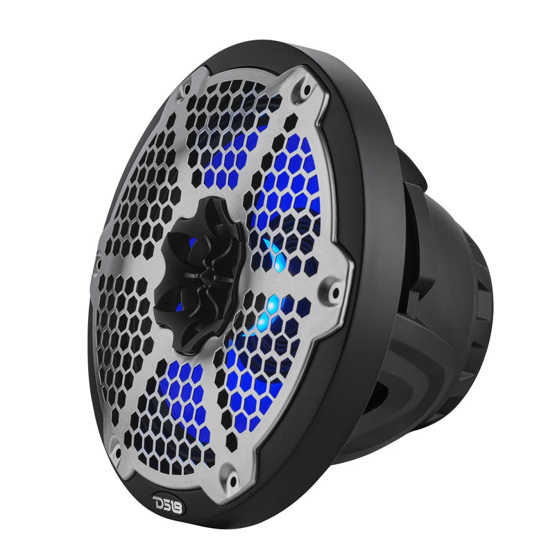 8” Marine 2-Way Hybrid Speaker with RGB LED, Compression Driver and Neodymium Magnet | 350W RMS 4-Ohm