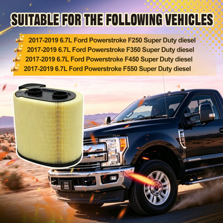 Trucktok 2017-2019 6.7L Ford Powerstroke Diesel Air Filter Replaces FA1927 TruckTok