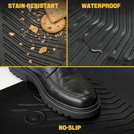 Trucktok 2019-2025 Dodge Ram 2500 3500 Crew Cab All-Weather Floor Mats TruckTok