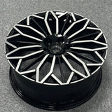 20 x 8.0 5x114.3 Black Machine Face 1 pc Lexus, Toyota Style Wheels
