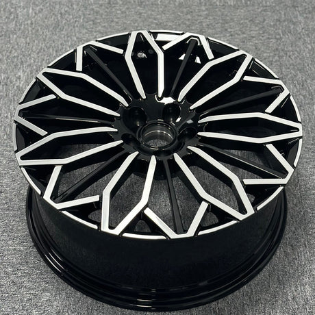 20 x 8.0 5x114.3 Black Machine Face 1 pc Lexus, Toyota Style Wheels