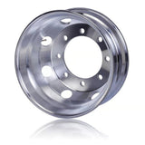 Truck Wheels 19.5 x 7.5 Forged Aluminum Rims Both-Side Mirror Polished