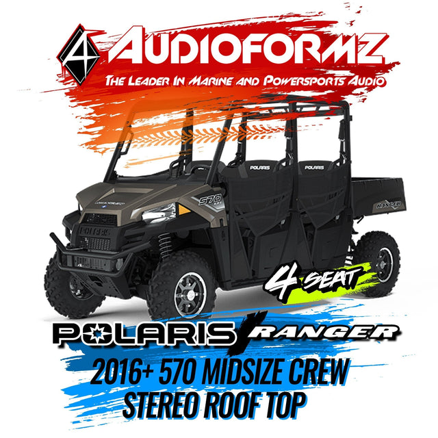 2016+ Polaris Ranger Crew 570 Midsize Stereo Tops (4-Seat) Polaris
