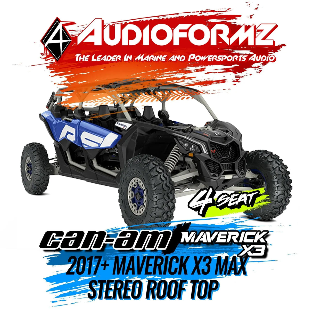 Can-Am Maverick X3 MAX Stereo Tops (4-Seat) Can-Am
