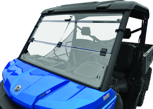 QuadBoss 16-22 Can-Am Defender HD10 Windbreak Folding Windshield