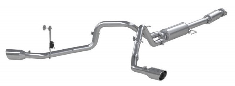 MBRP 2021+ Ford F150 2,7 L/3,5 L/5,0 L 3 po en acier aluminisé Cat-Back 2,5 po double échappement latéral divisé