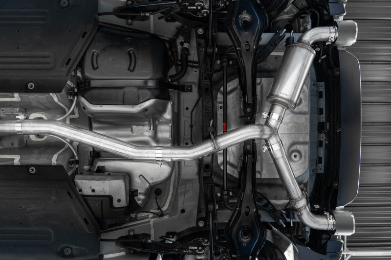 MBRP 22-23 Hyundai Kona N 2.0L Turbo 3in Cat Back Double arrière avec embouts en fibre de carbone - T304