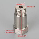 4PCS M18*1.5 CEL Check Engine Light O2 Sensor Test Pipe Extension Extender Adapter Spacer 45mm