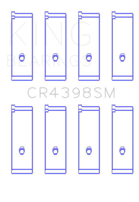 King Honda L13A4/L15A (Size 0.25) Connecting Rod Bearing Set