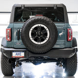 AWE Tuning 0FG Single Rear Exit Exhaust with BashGuard and 5-Inch Diamond Black Tip | 2021+ Ford Bronco