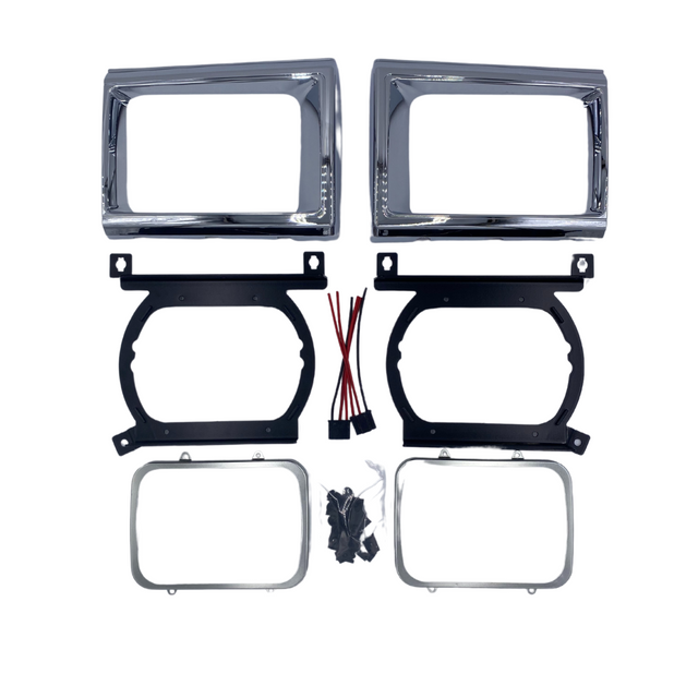 OBS Solutions Bricknose Australian Headlight Conversion Kit - 1987-1991 Ford F-Series/Bronco OBS Solutions LLC