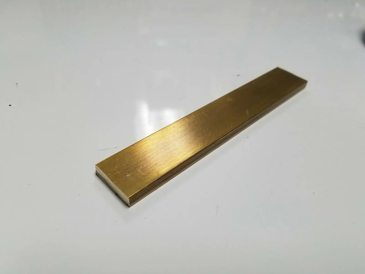 (1) 1/4" x 3/4" C360 BRASS FLAT BAR 12" long Solid .250" Mill Stock H02 USA