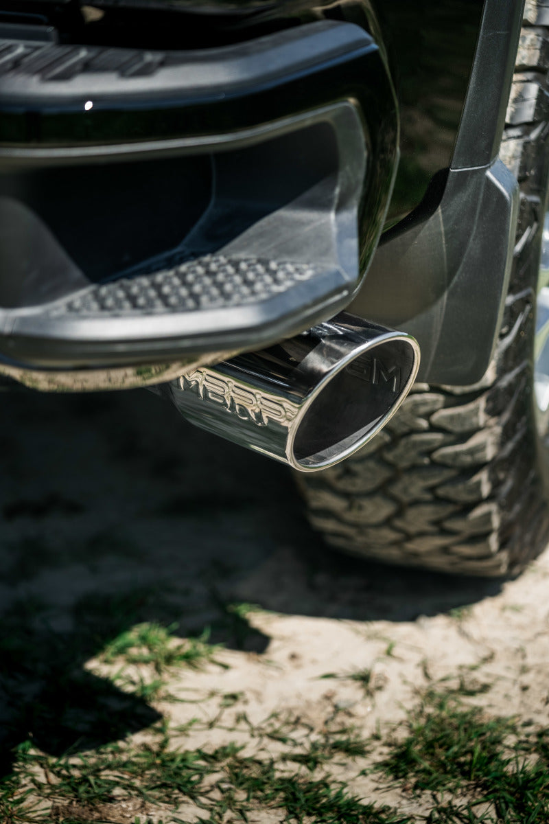 MBRP 20-23 Chevrolet Silverado 2500HD 6,6 L Armor Plus T409 SS Sortie latérale unique 5 pouces DPF Échappement arrière