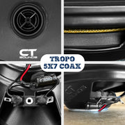 TROPO-5X7-COX // 60 Watts RMS 5x7" Shallow-Mount Car Speakers, Pair CT Sounds