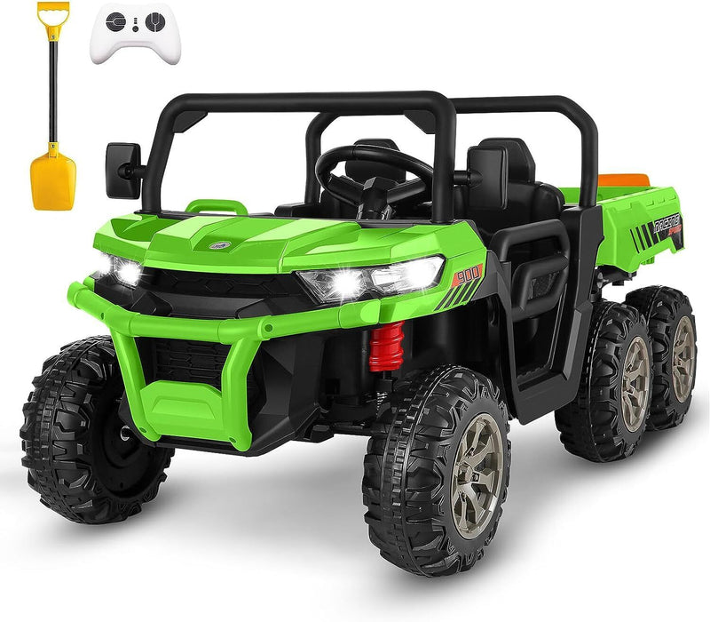 6-Wheel 24V UTV Ride-On with Dump Bed and 4WD Power