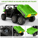 6-Wheel 24V UTV Ride-On with Dump Bed and 4WD Power