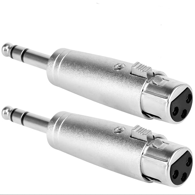 6.35mm 1/4" Male to XLR Female Adapter TekShack