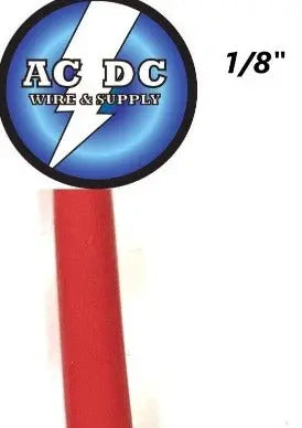 1/8" ID Heat Shrink Tube 2:1 ratio wrap (4 ft) feet/to 3mm Choose color acdcwireandsupply