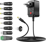 ZOZO Universal AC/DC Adapter 3V-12V 12Watt TekShack