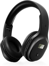 Rechargeable FM Radio Headphones with Soft Ear Muffs & Built-In Receiver TekShack