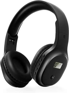 Rechargeable FM Radio Headphones with Soft Ear Muffs & Built-In Receiver TekShack