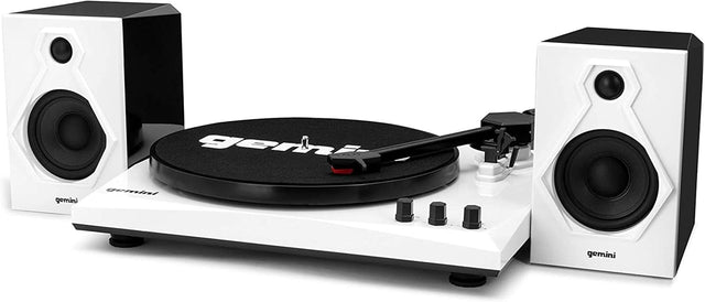 Gemini TT-900BW Manual Suitcase Turntable White Gemini