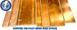 Copper 110 Flat BUSS Bar Stock - YOU CHOOSE THE SIZE- 1/8", 1/4",3/8", 3/16" ACDC WIRE AND SUPPLY
