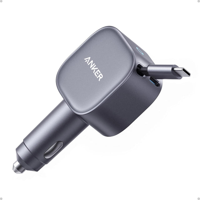 Anker Retractable USB-C Car Charger 75W Fast Charging Anker