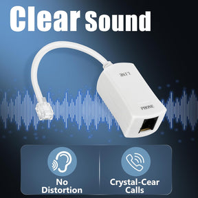 DSL Filter for Landline Phone – Single-Port In-Line Low-Pass Filter TekShack