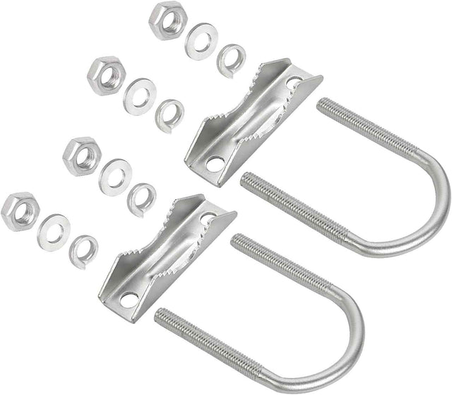 Antenna Mast Mount Clamp U-Bolt – 2 Pack TekShack