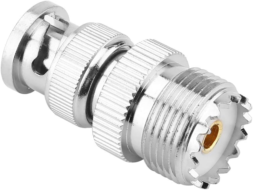 BNC Male to UHF SO239 PL-259 Female RF Coaxial Adapter TekShack