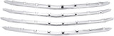 Front Grille Overlay Trim 4 Piece Set Chrome Finish