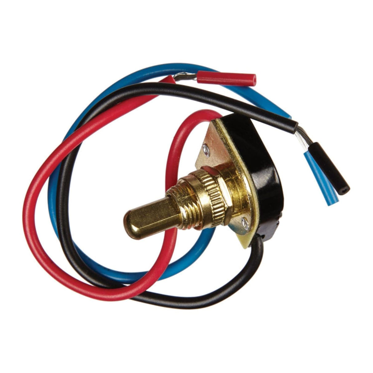 Jandorf Switch, 125/250 VAC, 3 A, 1 Pole, Switch Functions: Off/L-1/L-2/L1-2, Lead Wire Terminal, Brass #61213 Jandorf