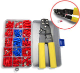 Crimper Pliers & Cable Wire Cutter Tool with 230 Terminal Connector Kit – 0.5~6.0mm² / AWG 23-10 TekShack