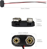 9V Battery Connector (5-Pack) – T-Type Hard Shell Buckle Clip Amazon