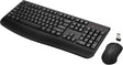 Wireless Keyboard & Mouse Combo Full-Size w/ Palm Rest Black #KBM-2400 Radio Shack