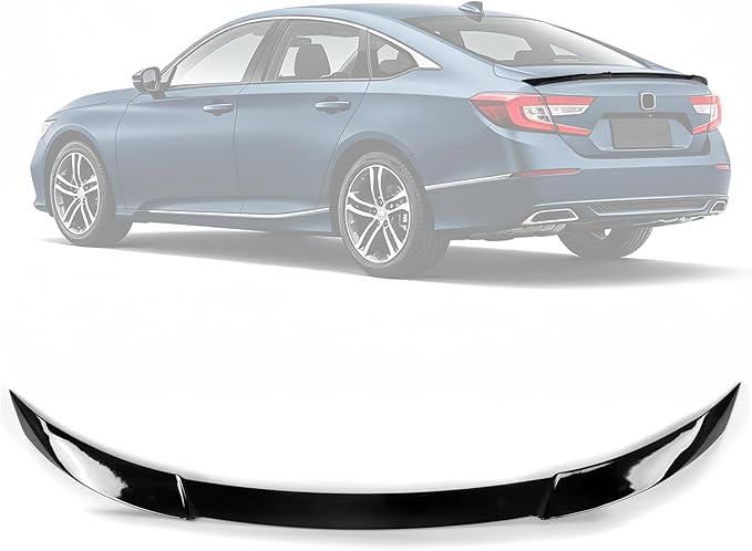 High-Kick Duckbill Rear Trunk Spoiler Wing 2018-2022 Sedan Glossy Black