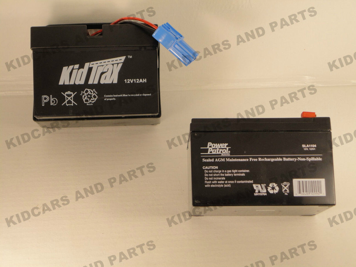 12V 12AH Rechargeable Battery for Kid Trax Ride-On Toys - Wires and Plug Not Included