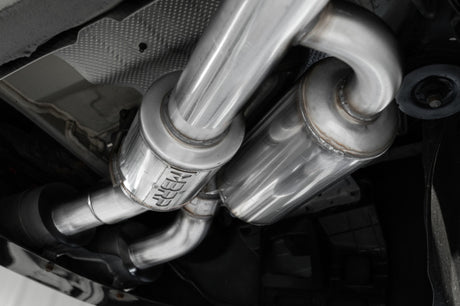 Échappement arrière Cat-Back MBRP 2022 Kia Stinger 3.3L T304 SS - Double sortie arrière divisée Quad utilise des cadres d'usine