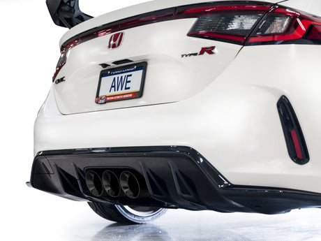 Échappement AWE Tuning 2023 Honda Civic Type R FL5 Touring Edition avec embouts noirs Triple Diamond