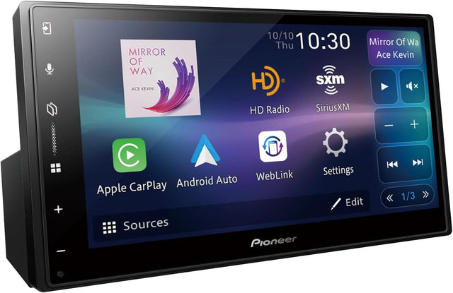 Pioneer DMH-2000NEX 6.8-Inch Double DIN Digital Multimedia Receiver with Apple CarPlay & Android Auto Pioneer