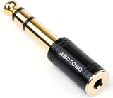 1/4 in (6.35mm) Male to 1/8 in (3.5mm) Female Stereo Audio Adapter ANDTOBO