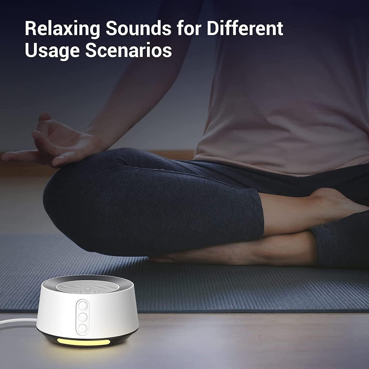 BGOVERSS White Noise Sound Machine – 20 Soothing Sounds, Color Night Light, Sleep Aid for Baby, Kids & Adults BGOVERSS