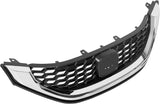 Honeycomb Front Grille Replacement Compatible with 2013-2015 Honda Civic Sedan