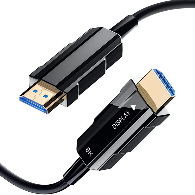 8K HDMI 2.1 Fiber Optic Cable 150ft 48Gbps Ultra High Speed TekShack
