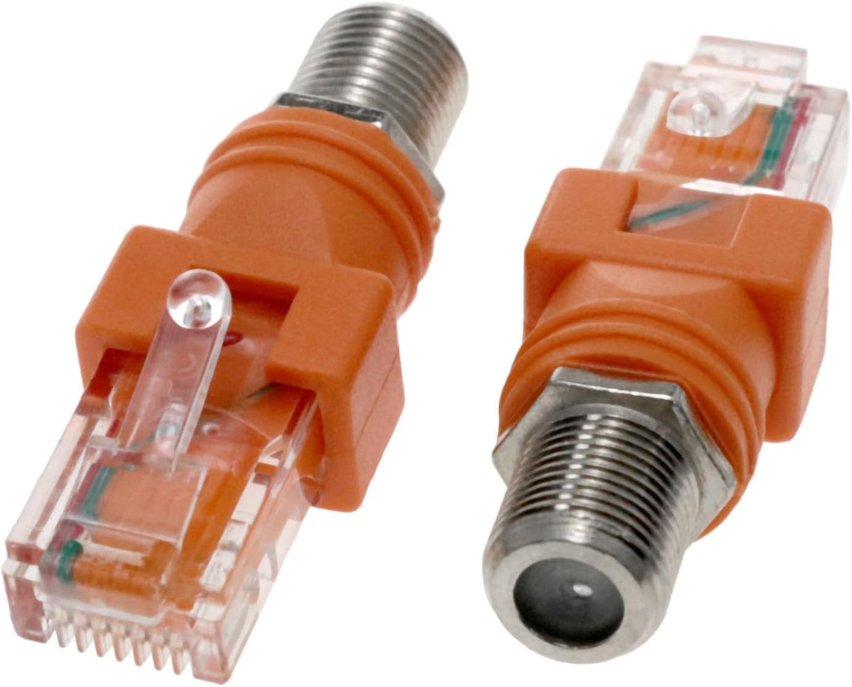 RF to RJ45 Converter Adapter Cat6 Rated And/ or Cat5 TekShack
