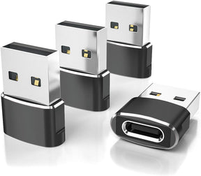 USB C Female to USB A MALE Adapter Black TekShack