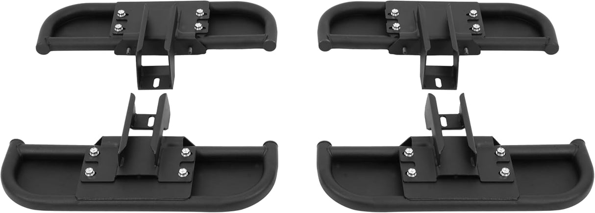 Heavy Duty Steel Side Steps for Jeep Gladiator 4 Door Black